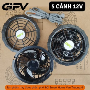 Quạt áo điều hoà 12V, không chổi than GIFV.