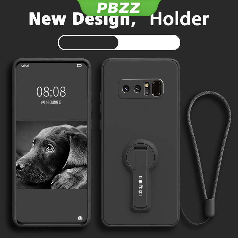 ốp lưng Ốp điện thoại Samsung Note 8 Ốp mềm Ốp chống sốc mịn bảo vệ silicon lỏng thiết kế mới 360 ° với giá đỡ ytxzzj01 đẹp viền vuông cute
