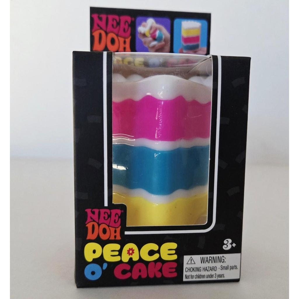 Schylling NeeDoh Peace O 'Cake Squishy Toy 2026 Nee Doh Cầu Vồng Bánh Căng Thẳng Bóng Cảm Giác Fidget Đồ Chơi saixit2vn