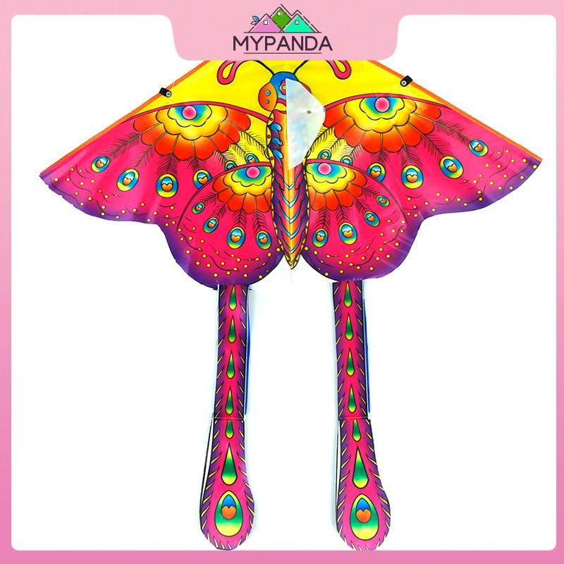 MYPANDA 1 Bộ 90 * 50CM thể thao ngoài trời diều thả bướm đồ chơi trẻ em có tay cầm.