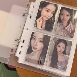 - A5 Muji Sách lưu trữ bốn dây phong cách Hàn Quốc Ins Style Giá trị cao Sách thẻ dung lượng lớn Trong suốt Sách thẻ lá rời hai lỗ A5 lưu trữ không in sách lưu trữ bốn dây