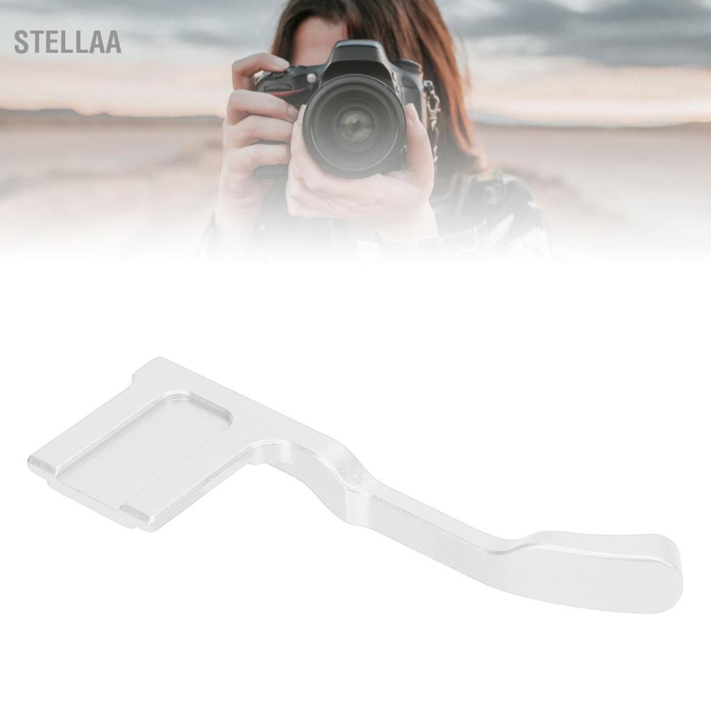 stellaa Acouto Hợp kim nhôm Camera kim loại Tay cầm có ngón tay cái với bộ bảo vệ nắp đế nóng Dễ dàng lắp ráp và tháo rời Thiết kế tiện dụng lâu dài cho GFX-50R Mirrorless (Màu đen)