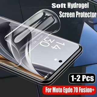 1-2 Chiếc Mềm HD Hydrogel Bảo Vệ Màn Hình Cho Motorola Moto edge 70 Fusion + 60 Pro Fusion Signature 5G HD Full Cover Bảo Vệ Phim