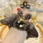 Scrunchies Thổ Organza Nữ Phong Cách Retro - Dây Buộc Tóc Co Dãn