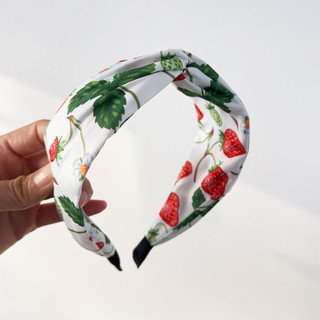 Băng đô hoa Berry vành rộng ngọt ngào - Phụ kiện tóc thời trang dành cho đi chơi