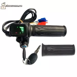 Bộ tăng tốc Cheenm 36V48V dành cho xe đạp điện và xe tay ga điện, tích hợp màn hình LED
