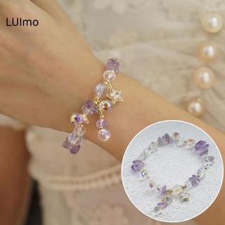 LUImo Rose Sisi Phong Cách Hàn Quốc Vòng Tay Pha Lê Tươi Nữ Đơn Giản Cá Tính Mặt Dây Chuyền Tình Yêu Đuôi Cá Vòng Tay Quyến Rũ Cho Nữ Trang Sức SBS