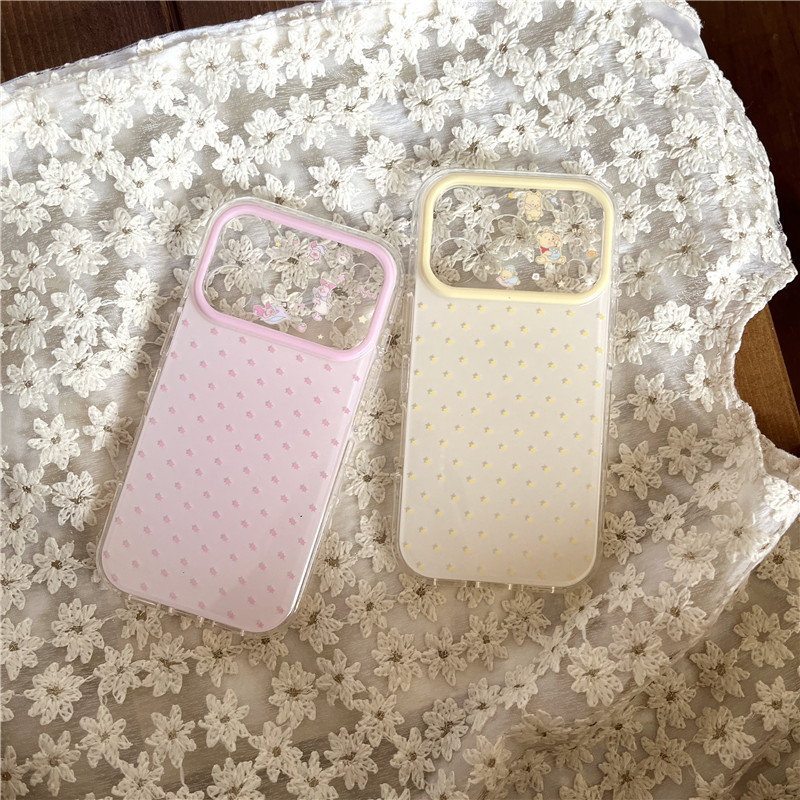 IPhone 17 Pro max 16 Pro max Họa tiết hoạt hình có dấu chấm TPU materia IMD xử lý Vỏ điện thoại
