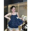 Bộ đồ ngủ nữ pijama đồ bộ mặc nhà lụa Latin cộc đùi thiết kế dễ thương - cn128