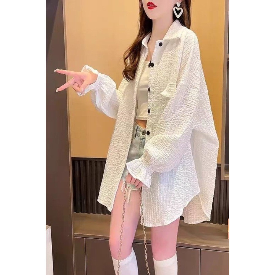 Áo khoác chống nắng cỡ lớn dành cho nữ, mặc ngoài trời mùa hè, sản phẩm mới thoáng khí, điều hòa,vải Satin mềm
