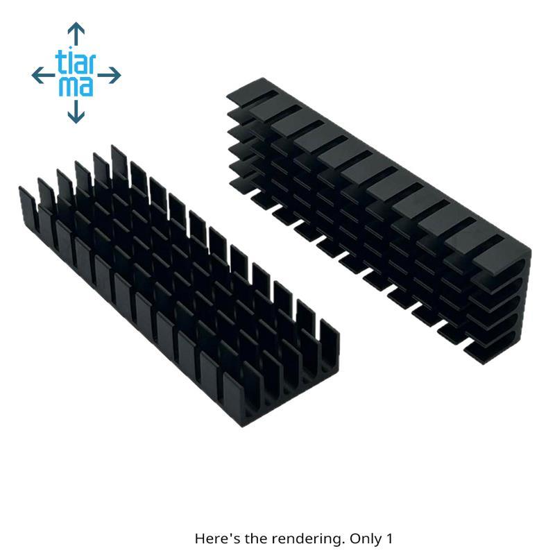 Tản nhiệt nhôm cho linh kiện điện tử RAM, chip, SSD, LED 70x22x10mm kèm băng dẫn nhiệt