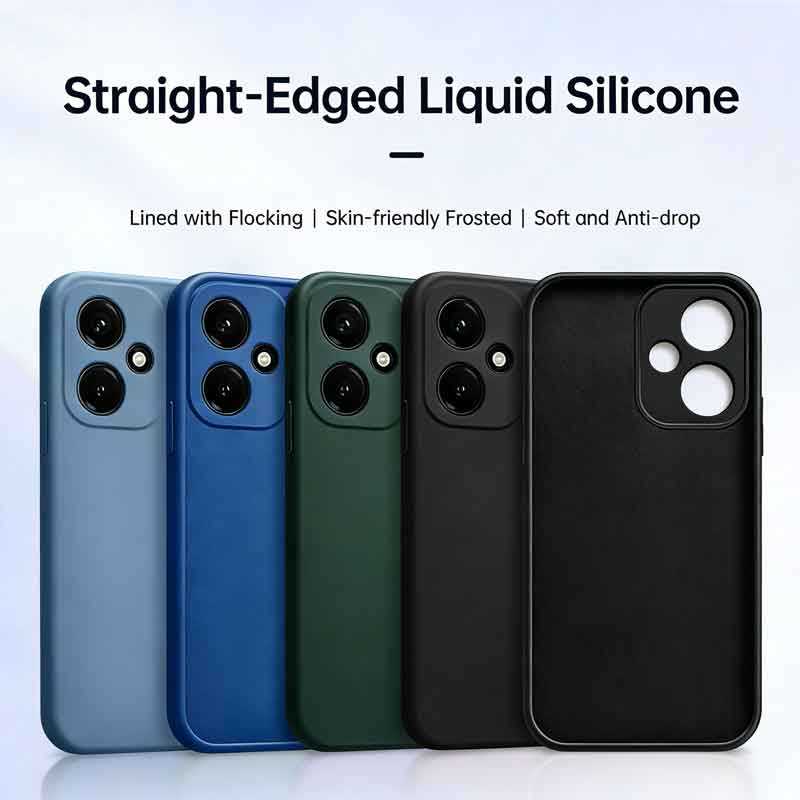 Ốp điện thoại silicon mặt trong phối vải nỉ cho Honor 600 500 400 300 200 100 90 Smart 80 70 Lite 60 Pro 4G 5G 2026