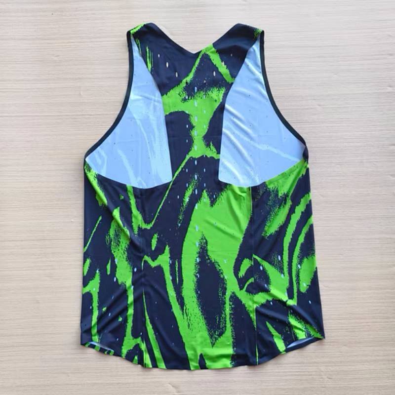 [Hot] Chromosome Marathon Top Diamond League Glue-Pressed Track and Field Vest Men's Running Quick-Drying Wind Tunnel Breathable GFaw