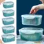 Thùng đựng rau củ có giá rẻ, Hộp đựng trái cây chống rò rỉ hai lớp, Di động có nắp đậy Hộp đựng thực phẩm bằng nhựa Nhà bếp
