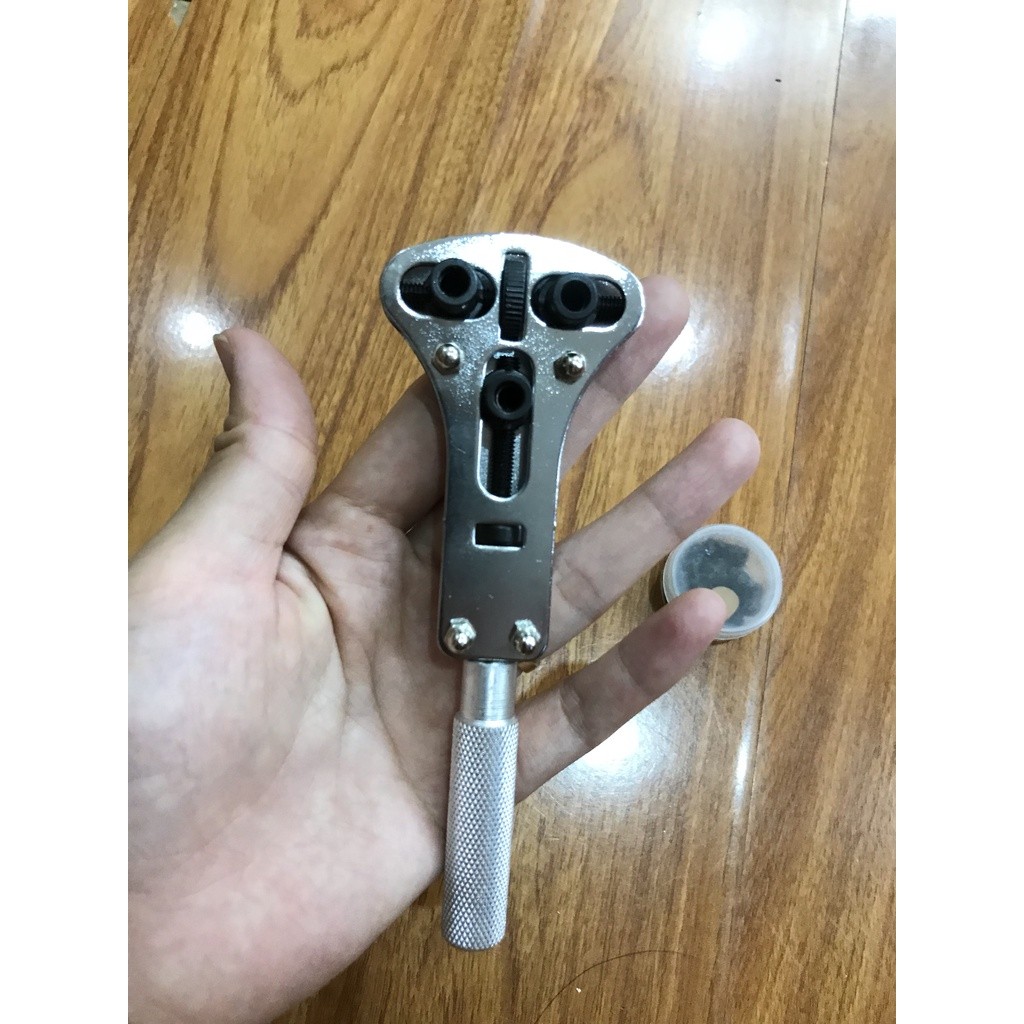 Vam mở đáy đồng hồ 3 chấu kèm phụ kiện đầy đủ 3 chấu / Ba chấu،Kèm đầu thay / Bộ đầu thay، Mở nắp lưng đồng hồ