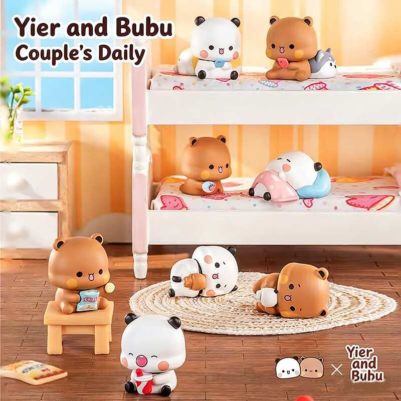 YiEr và Bubu Viên Đạn Thứ Ba Cặp Đôi Hàng Ngày Series Nhân Vật Mini Hợp Thời Trang Chơi Búp Bê Trang Trí Đồ Chơi Trẻ Em Quà Tặng