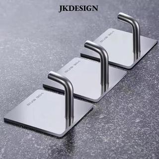 JKDESIGN 2 / 10 Chiếc Móc Dính, Treo Lưu Trữ Chống Thấm Nước Móc Thép Không Gỉ, Chịu Lực Chống Rỉ Móc Treo Tường Sử Dụng Gia Đình