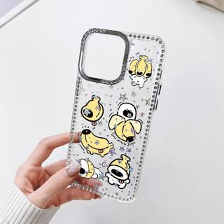 Mèo Cưng Tiệc Nhạc vỏ ốp điện thoại iPhone16plus iPhone14 đá lấp lánh sao 13/11Pro