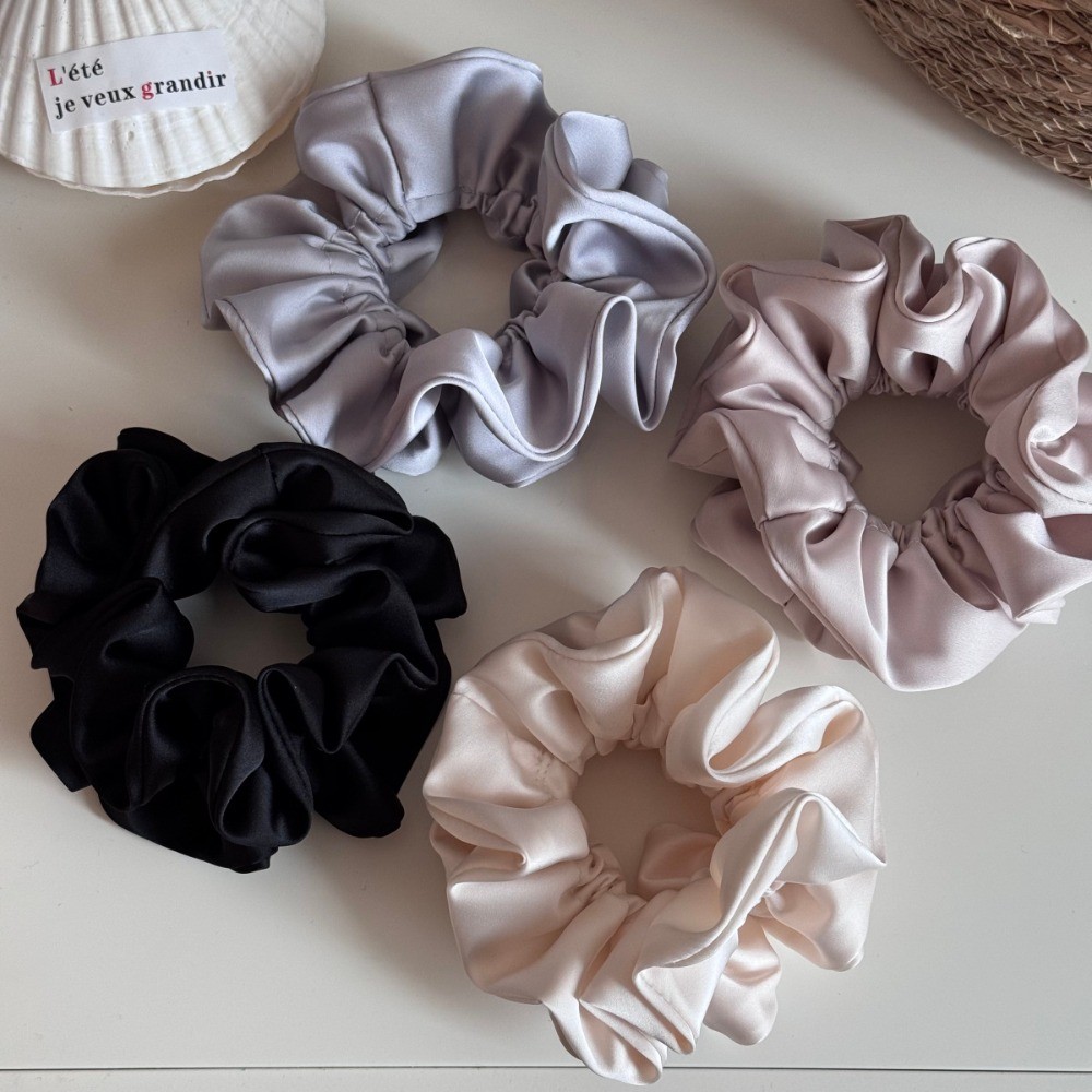 Hululu Dây Scrunchy Satin Phong Cách Hàn Quốc Cho Bé Gái Và Nữ