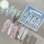 PUSKY 3D Hoa Khuôn Làm Móng DIY Silicone Dụng Cụ Làm Móng Tay Hawaii Hoa Hibiscus Cánh Hoa Thiết Kế Móng Tay Khuôn Silicon Móng Tay Nghệ Thuật Khắc Mẫu VN