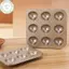 PUSKY 1 Cái 6 / 9 / 12 Chestnut Hình Bánh Khay Nướng Khuôn Thép Carbon Nhà Bếp Dụng Cụ Nướng Bánh VN