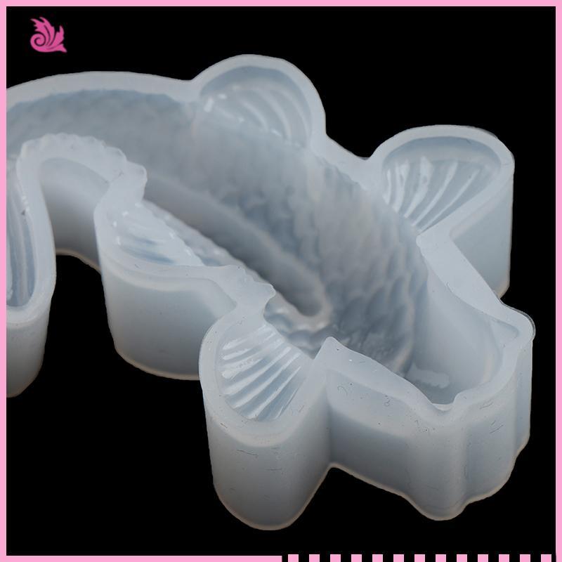 Eshylala Khuôn Silicon 3D Hình Cá Koi Cho Trang Sức Epoxy - DIY thủ công mới