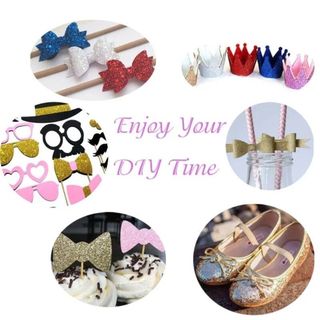 Vải da nhân tạo MKYCO, bột lấp lánh Chunky PVC, đồ thủ công DIY 20x30cm, phụ kiện túi xách giả da nhiều màu