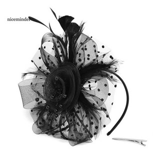 Mũ Fascinator và Bộ Găng Tay Cô Dâu - Hoa Thêu, Lông Vũ Giả, Ren Phù Hợp Cho Đám Cưới
