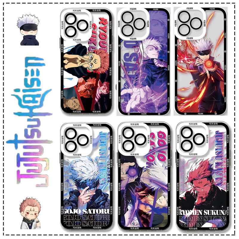 Ốp Điện Thoại Gojo Satoru Cho Redmi A5 Note 11 10 10S 9T 9 9S 8 12 Pro Max 11S 12S 9 10 4G Vỏ Jujutsu Kaisen Itadori Yuji Phim Hoạt Hình Chống Sốc Chất Lượng Cao Trong Suốt Thời Trang Vỏ TPU