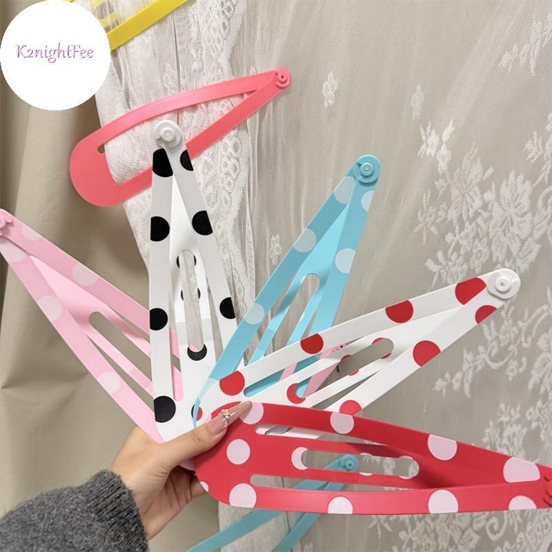 Kẹp Móng Vuốt Tóc Kawaii Lớn Họa Tiết Dâu Chấm Bi Dễ Thương - Tạo Kiểu Tóc Cho Nữ