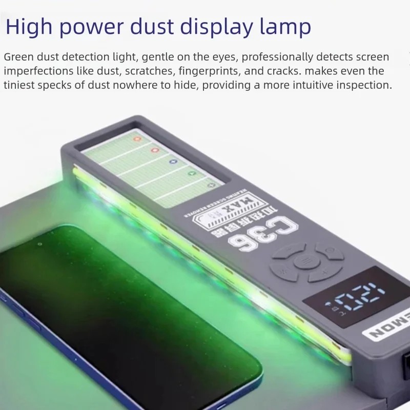 WEMON C36 Tản Nhiệt Màn Hình Tách Màn Hình Hiển Thị Đèn Bụi 300W Cho IPHONE iPad Điện Thoại Di Động Và Máy Tính Bảng Tẩy Màn Hình