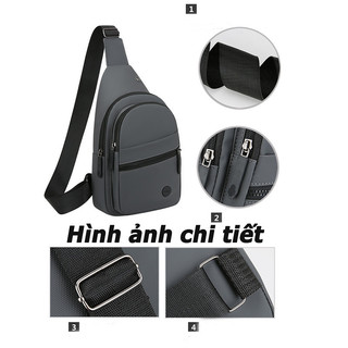 Túi đeo Chéo Ngực Nam Kiểu Hàn đơn Giản, Thời Trang, Chất Liệu Chống Nước Và Chống Xước, Phù Hợp đi Làm Hàng Ngày