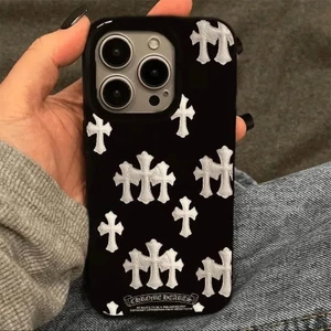 Thánh giá trắng phù hợp với điện thoại di động iphone 16 iPhone15promax hài lòng 14 đơn giản 12 cao cấp 11 mềm