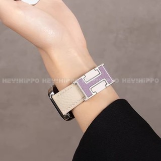 Dây đeo đồng hồ bằng da khóa từ tính bằng kim loại cho đồng hồ Huawei Watch FIT 4 FIT4 Pro GT6 41mm Watch5 46mm Dây đeo hạt lychee có khóa chữ H cho Huawei Fit3 fit2 Fit GT5 GT4 18mm 20mm 22mm