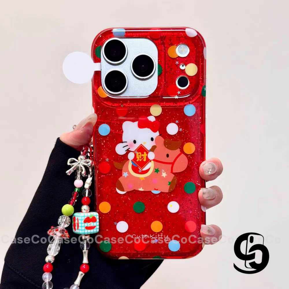 Ốp Lưng Cho Oppo A3Pro A3X A58 A60 A5i A16 A18 A7 A78 A17 A38 A54 Bìa Mềm Chú Ngựa Đỏ Năm Mới