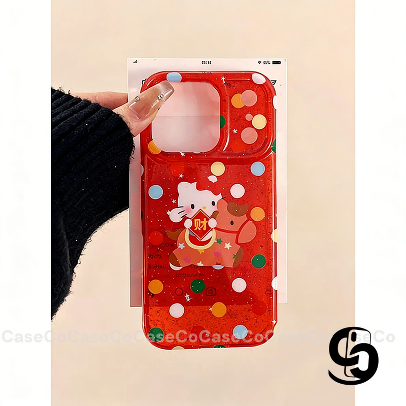 Ốp Lưng Cho Oppo A3Pro A3X A58 A60 A5i A16 A18 A7 A78 A17 A38 A54 Bìa Mềm Chú Ngựa Đỏ Năm Mới