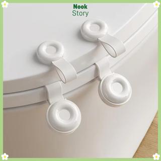 Dụng cụ nâng nắp bồn cầu NOOKSTORY, Tay cầm nâng nắp bồn cầu bền tự dính, Phụ kiện bồn cầu đa chức năng bằng silicon cảm ứng thời trang