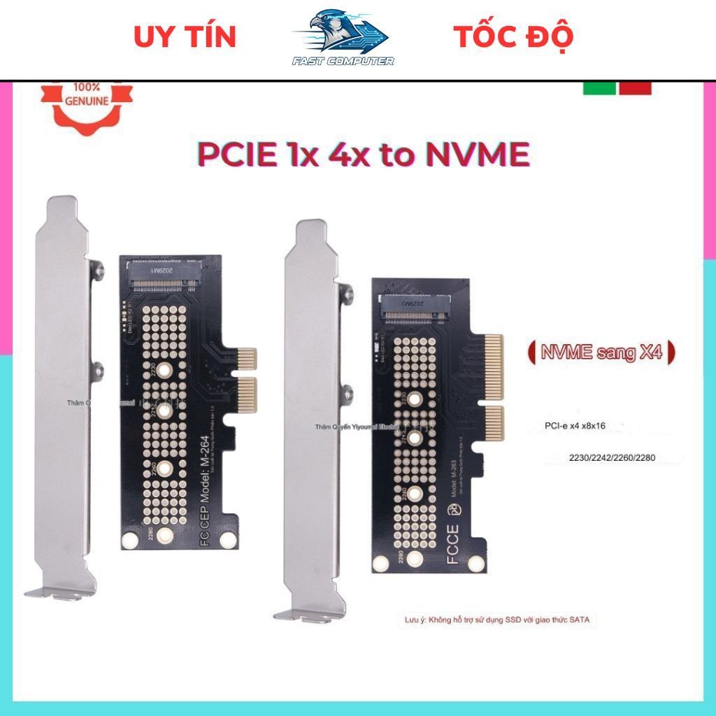 Card chuyển SSD M2 NVMe sang PCIe 4.0 X1 X4 X16 | Adapter M.2 to PCI ...