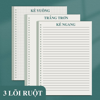 Sổ Tay Lò Xo Nhựa PP Trong Suốt – Vở A5 Kẻ Caro 160 Trang, Phù Hợp Ghi Chú Học Tập & Planner