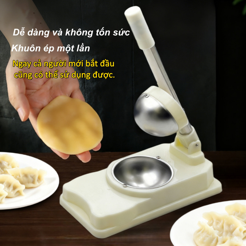 Dụng cụ ép bột làm vỏ bánh siêu nhanh, Khuôn Làm Vỏ Bánh Bao, Há Cảo, Hoành Thánh, Trung Thu, Tiết kiệm thời gian