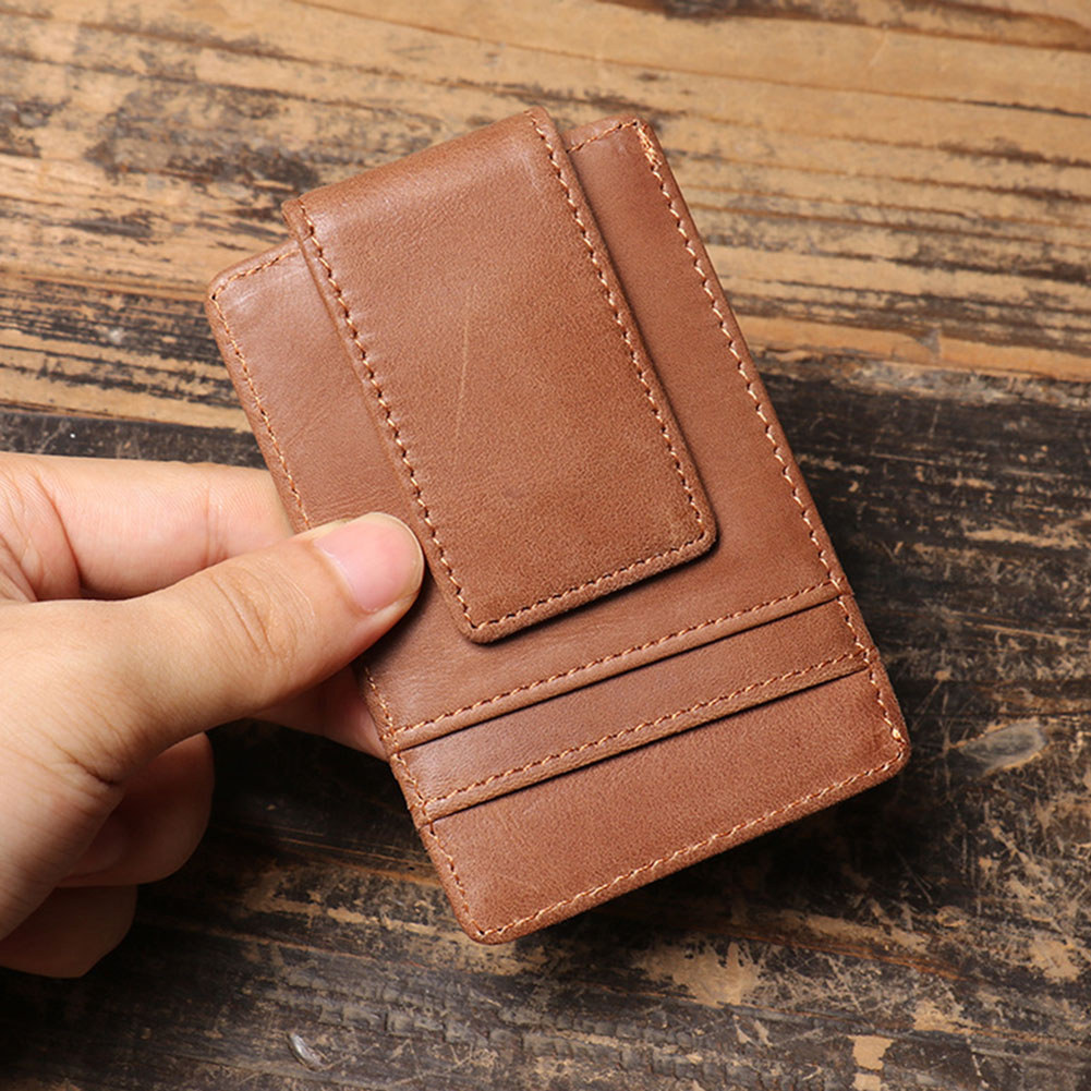 RFID chặn kẹp tiền bỏ túi phía trước mỏng, dễ mang theo không được chú ý. Giao tiếp hàng ngày