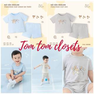 Punchun SS26 T1 [6M-5Y] Bộ quần áo cộc raglan Punchun Cup cho bé trai T1.2
