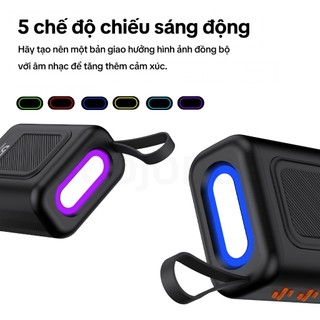 Loa Bluetooth GOOJODOQ TWS, đèn RGB, chất lượng âm thanh Hi-Fi, hỗ trợ thẻ TF/USB Thời lượng pin dài