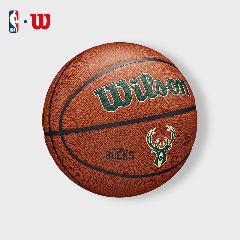 Wilson NBA Team Alliance BSKT Mil Bucks Bóng Rổ Size 7	WZ4029317XB7