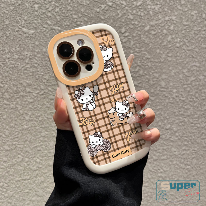 Ốp Lưng Cho Vivo Y100 Y18 Y21 Y28 Y03 Y20i Y100i Y15A Y02 Y28 Y22 Y91 Y15S Y03T Y36 Y18S Y15 Y02T Y17S Y12S Y12 Y27 Y17 Y20 Sanrio Kitty Mèo Và Ngựa Trojan