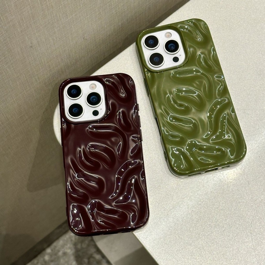Hình dạng thiên thạch lập thể màu sắc tinh khiết thích hợp cho trường hợp iPhone 16promax 15 bao trọn gói 14 mềm 13 đơn
