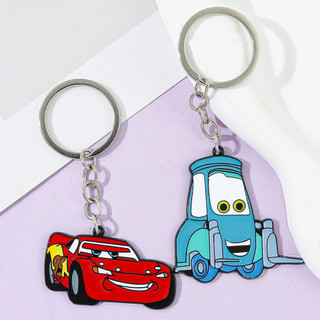 Disney Cartoon Anime  Lightning McQueen Toy Keychain Cute Red Car Jewelry Pendant Keying Acessories for Fans Friend Gift