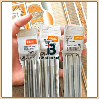Dũa cưa xích cả hộp 12 chiếc hàng S.T.I.H.L , đủ cỡ 4mm-4.8mm-5.5mm