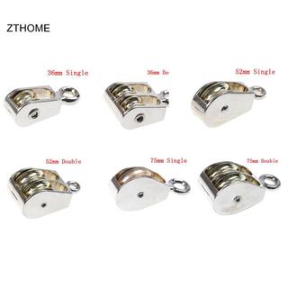 ZTHOME 36 / 52 / 75mm Kim loại sheave hợp kim kẽm ròng rọc mini ròng rọc đơn / đôi cho diy HOT