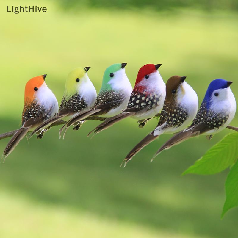 [LightHive] 3 / 6 Cái 3D Thủ Công Giả Chim Lông Xốp Nhân Tạo Chim Trang Trí Tiệc Sinh Nhật Trang Trí Nhà Vườn Trang Trí Đám Cưới (TH)